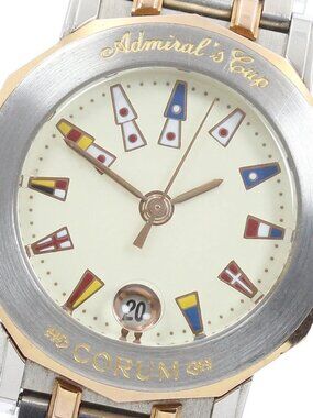 CORUM Admirals cup 39.130.24V585 Date beige Dial Quartz Ladies Watch_955471